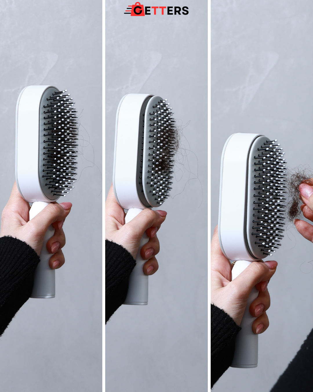 Self-Cleaning Hairbrush