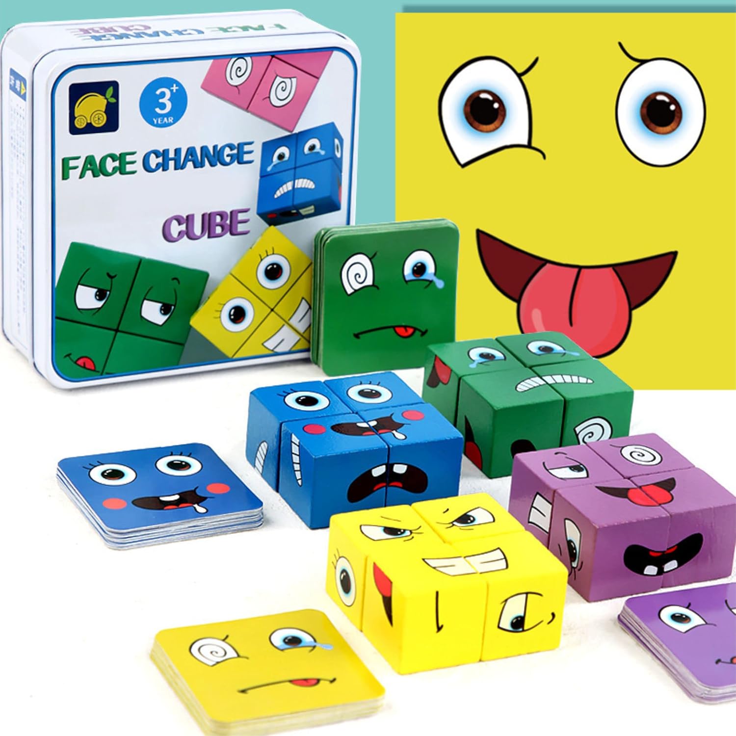Face Changing Cube Blocks Puzzle Matching Game