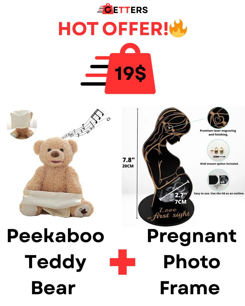 Wood Pregnant Women Photo Frame
