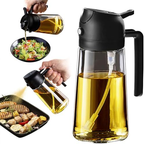 500ml 2 in 1 Oil Sprayer and Dispenser Bottle
