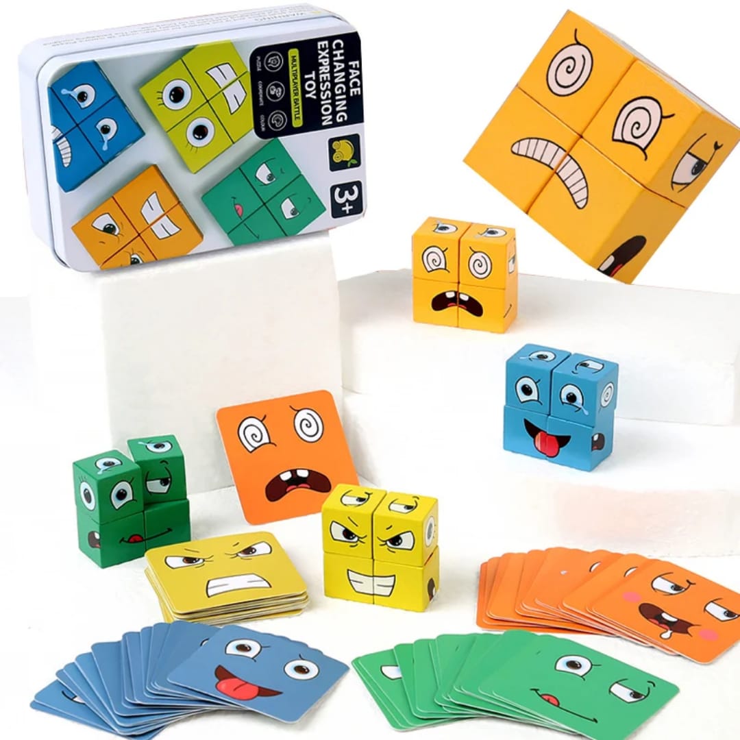 Face Changing Cube Blocks Puzzle Matching Game